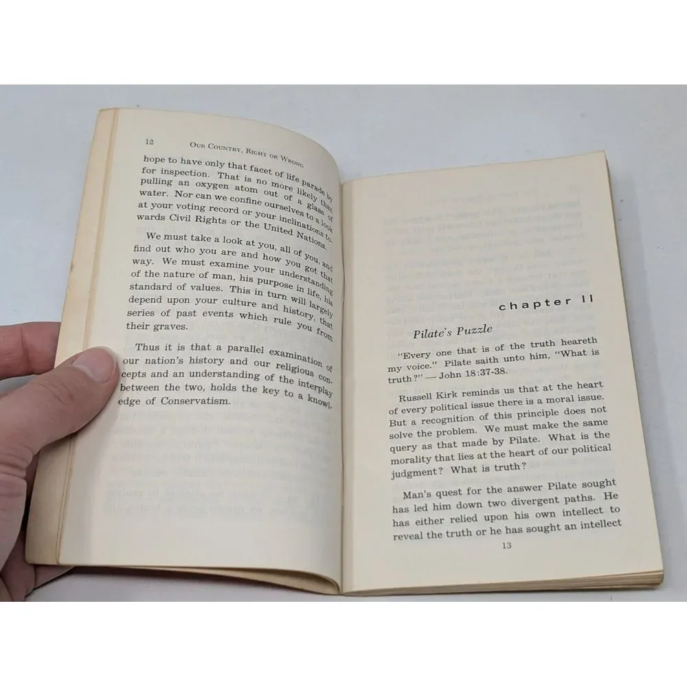 Our Country Right or Wrong A Primer for‎ Conservatives 1964 Book James Jeans VTG